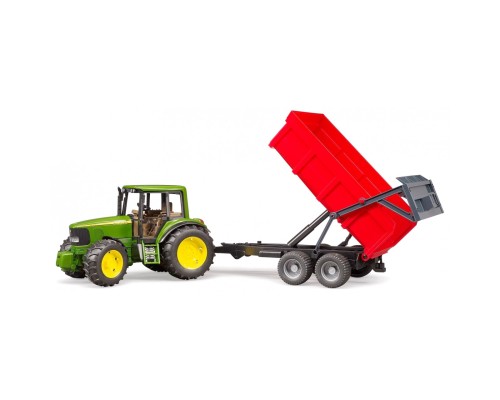 Спецтехніка Bruder трактор John Deere 6920 із причепом (02057)