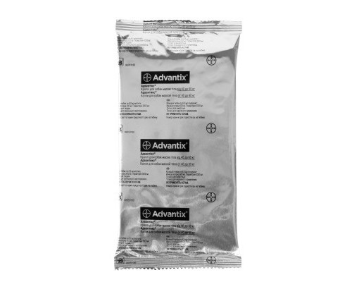 Краплі для тварин Bayer Адвантикс проти заражень ектопаразитами для собак понад 40-60 кг 4/6 мл (4007221048947)