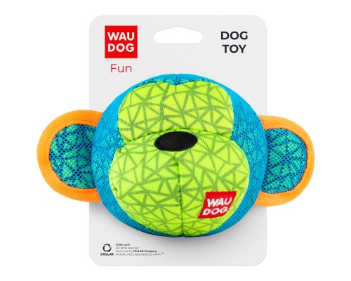 Іграшка для собак WAUDOG Fun Мавпа 16х10 см блакитна (62032)