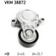 Ролик натягувача ременя SKF VKM 38872