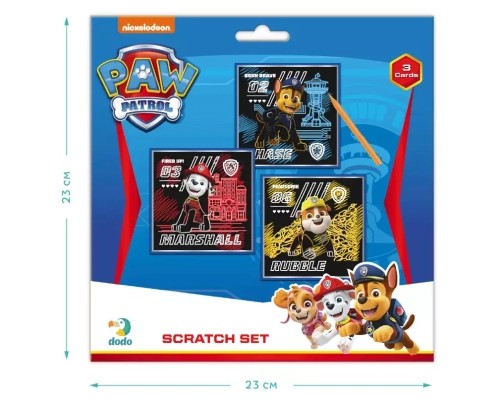 Набір для творчості DoDo гравюр Paw Patrol 3 шт (200193)