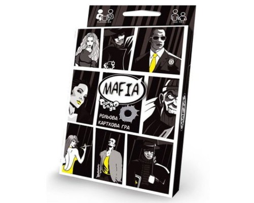 Настільна гра Danko Toys Мафія в стилі коміксів, українська (DTG52U/DTG52EN)