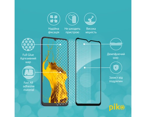 Скло захисне Piko Full Glue Tecno Pop 5 LTE (1283126535383)