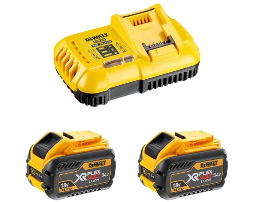 Набір акумулятор + зарядний пристрій DeWALT ЗП 18V, 54V, вихідний струм 8А, 2x12Ah(54V) (DCB118Y2)