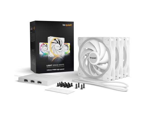 Кулер до корпусу Be quiet! Light Wings White 120mm PWM high-speed (BL101)