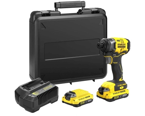 Гайковерт Stanley FatMax, Li-Ion 18В, 2x2Ah, 165 Нм, 2800 об/хв, 3100 уд/хв, 3.48 кг, кейс (SFMCF810D2K)
