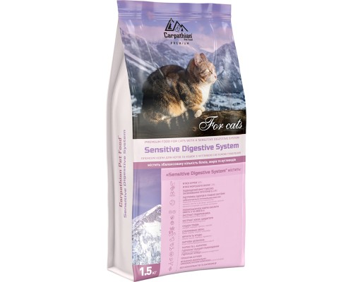 Сухий корм для кішок Carpathian Pet Food Sensitive Digestive System 1.5 кг (4820111140954)