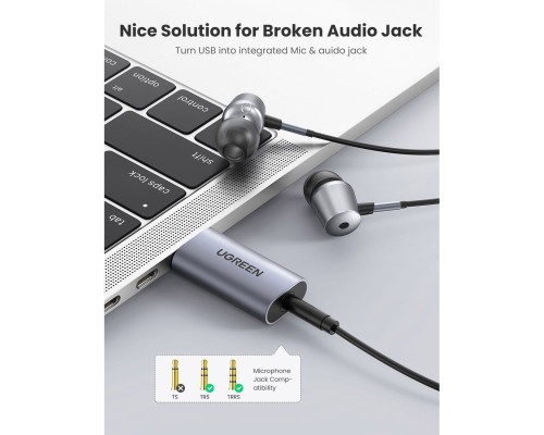 Звукова плата Ugreen CM383 gray (80864)