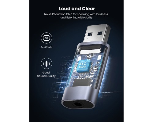 Звукова плата Ugreen CM383 gray (80864)