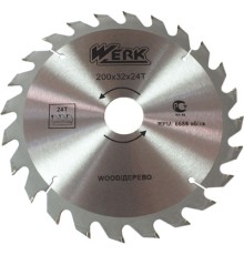 Диск пильний Werk по дереву - 200х32 24 зуб. (36110)