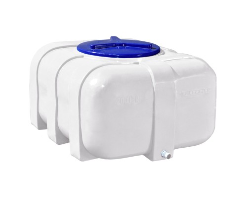 Ємність для води Рото Європласт квадратна харчова 200 л овал біла (13)