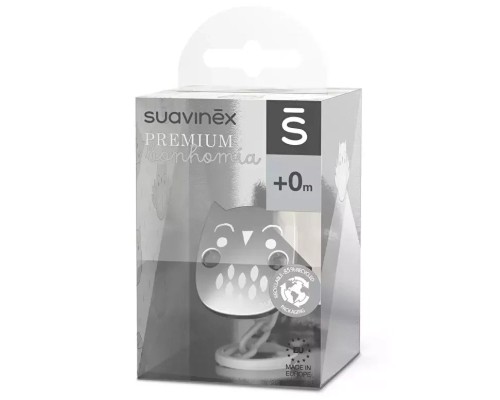 Кліпса для пустушок Suavinex Bonhomia біла (307821)