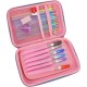 Пенал Cool For School 1 відділення з органайзером фуксія (QT-5630-Rosered)