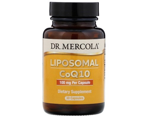 Антиоксидант Dr. Mercola Коензим Q10 ліпосомальний, 100 мг, Liposomal CoQ10, 30 капсул (MCL-01498)
