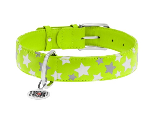 Нашийник для тварин WAUDOG Glamour з QR паспортом 