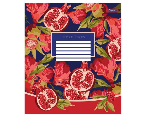 Зошит 1 вересня А5 Floral series 96 аркушів, лінія (766500)