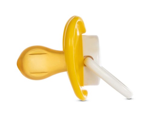 Пустушка Baboo латексна Marine, 0+ міс (жовта) (5-044)