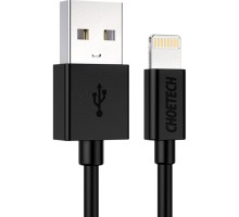 Дата кабель USB 2.0 AM to Lightning 1.2m 2.4A MFI Choetech (IP0026)