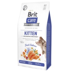 Сухий корм для кішок Brit Care Cat GF Kitten Gentle Digestion Strong Immunity з лососем 7 кг (8595602565054)