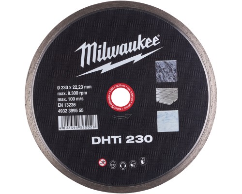 Круг відрізний Milwaukee алмазний DHTI 230, 230мм (4932399555)