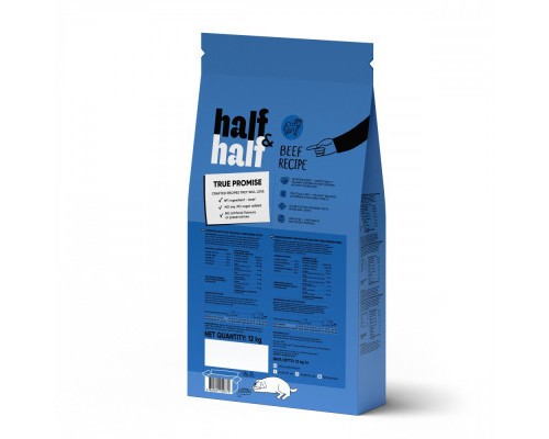Сухий корм для собак Half&Half для великих порід з яловичиною 12 кг (4820261920772)