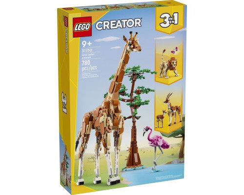Конструктор LEGO Creator Дикі тварини сафарі 780 деталей (31150)