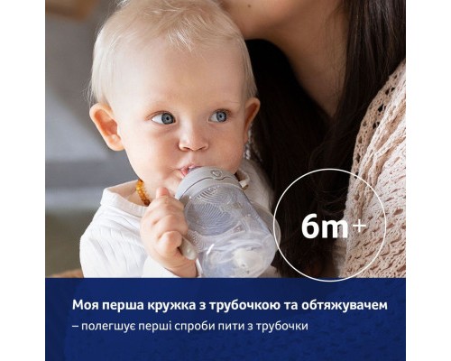 Поїльник-непроливайка Lovi з трубочкою та обтяжувачем 150 мл - зелена (35/364)