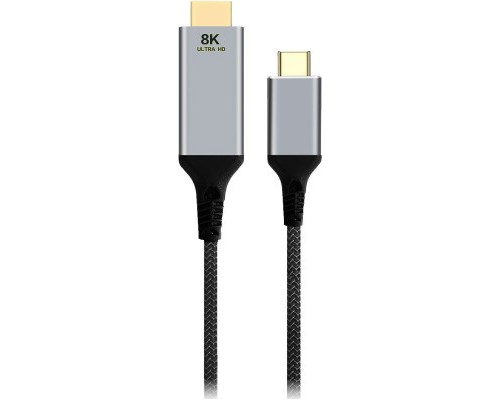 Кабель мультимедійний USB-C to HDMI 2.0m 8K 60Hz Cablexpert (A-CM-HDMIM8K-2M) 