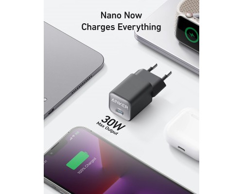 Зарядний пристрій Anker PowerPort 511 Nano III - 30W USB-C White (A2147G21)