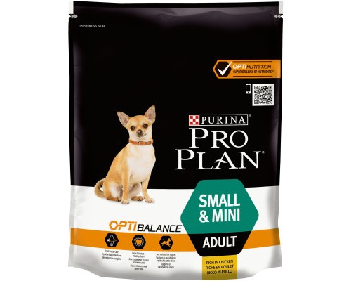 Сухий корм для собак Purina Pro Plan Dog Small&Mini Adult з куркою і рисом 700 г (7613035120778)