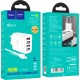 Зарядний пристрій HOCO C102A Fuerza QC3.0 four-port charger set(iP) White (6931474777720)