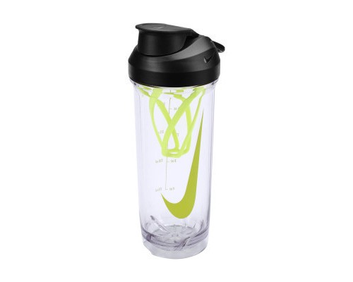 Пляшка для води Nike TR Recharge Shaker Bottle 2.0 24 OZ салатовий, чорний 709 мл N.101.0724.914.24 (887791762184)