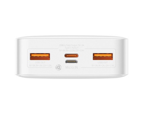 Батарея універсальна Baseus Bipow 20000mAh 20W white (PPBD050302)