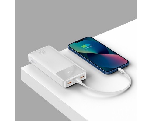 Батарея універсальна Baseus Bipow 20000mAh 20W white (PPBD050302)