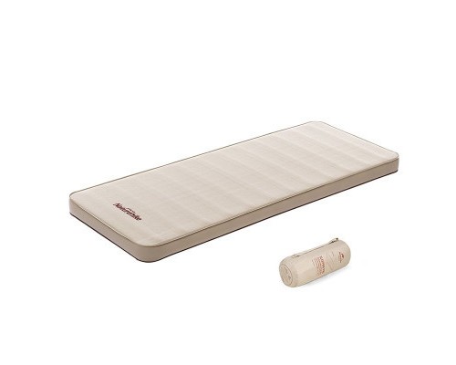 Туристичний килимок Naturehike Самонадувний 10 см одинарний NH20FCD08 бежевий (6927595720004)