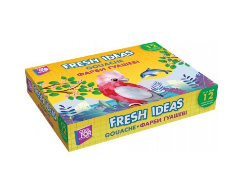Гуашеві фарби Cool For School Fresh Ideas, 10 мл 12 кольорів (CF60182) Гуашеві фарби Cool For School Fresh Ideas, 10 мл 12 кольорів (CF60182)