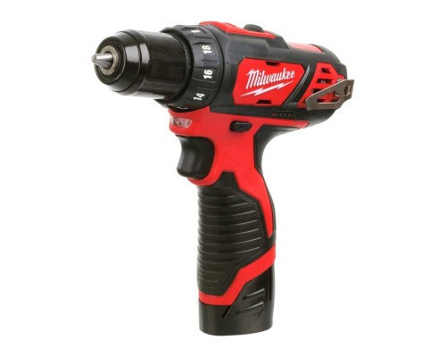 Шуруповерт Milwaukee M12 BDD-201C, 30 Нм, 2Ah, кейс (4933479439)