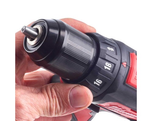 Шуруповерт Milwaukee M12 BDD-201C, 30 Нм, 2Ah, кейс (4933479439)