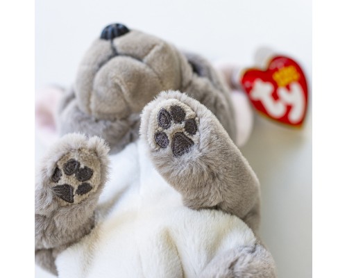 М'яка іграшка Ty Beanie bellies Сірий пес WILFRED 20 см (40596)