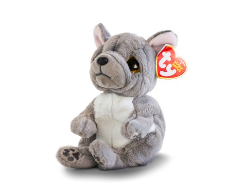 М'яка іграшка Ty Beanie bellies Сірий пес WILFRED 20 см (40596)
