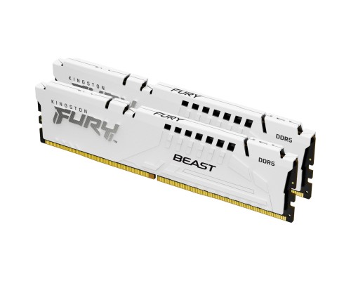 Модуль пам'яті для комп'ютера DDR5 32GB (2x16GB) 6000 MHz Beast White XMP Kingston Fury (ex.HyperX) (KF560C30BWK2-32) Модуль пам'яті для комп'ютера DDR5 32GB (2x16GB) 6000 MHz Beast White XMP Kingston Fury (ex.HyperX) (KF560C30BWK2-32)