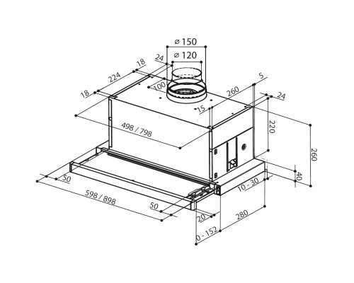 Витяжка кухонна Faber Maxima Ng Eco Ev8 Wh A90 (315.0635.141)