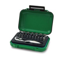 Набір інструментів Toptul торцевих та біт з тріскачкою 1/4