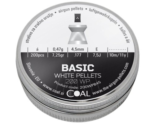 Пульки Coal Basic 4,5 мм 0,47 г 200 шт/уп (200WPB45)