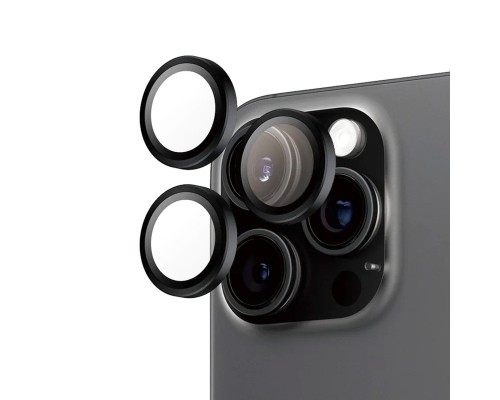 Скло захисне Armorstandart for Camera AR iPhone 16 Pro / 16 Pro Max Black (ARM79408)