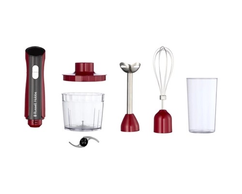 Блендер Russell Hobbs Hobbs заглибний Desire Red, 500Вт, чаша-500мл, вінчик, міні-подріб. (27140-56) Блендер Russell Hobbs Hobbs заглибний Desire Red, 500Вт, чаша-500мл, вінчик, міні-подріб. (27140-56)