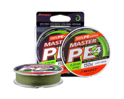 Шнур Select Master PE 150m 0.12мм 15кг (1870.01.73)