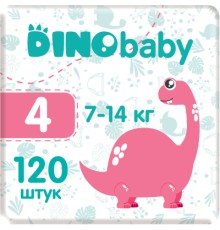 Підгузки Dino Baby Розмір 4 (7-14 кг) 120 шт (3 пачки по 40 шт) (2000998941239)