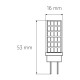 Лампочка Eurolamp Светодиодная капсульная лампа EUROLAMP LED силикон G4 5W 500Lm 400 (LED-G4-0540(12))