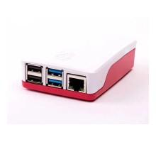 Додаткове обладнання до промислового ПК Raspberry Pi Корпус для Raspberry Pi 4 Model B, офіційний червоно-білий (KP4RW)